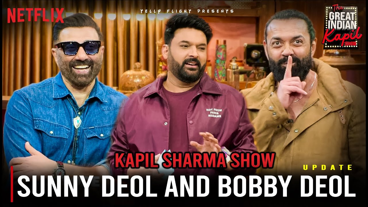 "From Broken Glass to Family Secrets: The Deol Brothers' Journey Revealed on Kapil's Show" - [Image: poster of Deol brothers on Kapil's show]